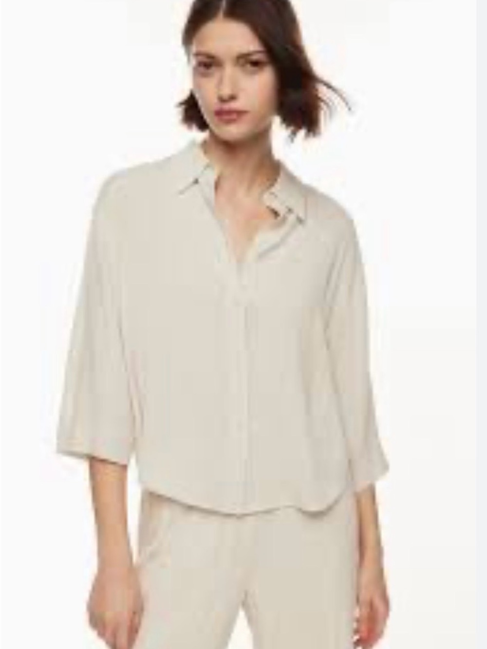 Aritzia carrington button down blouse nwt size XS